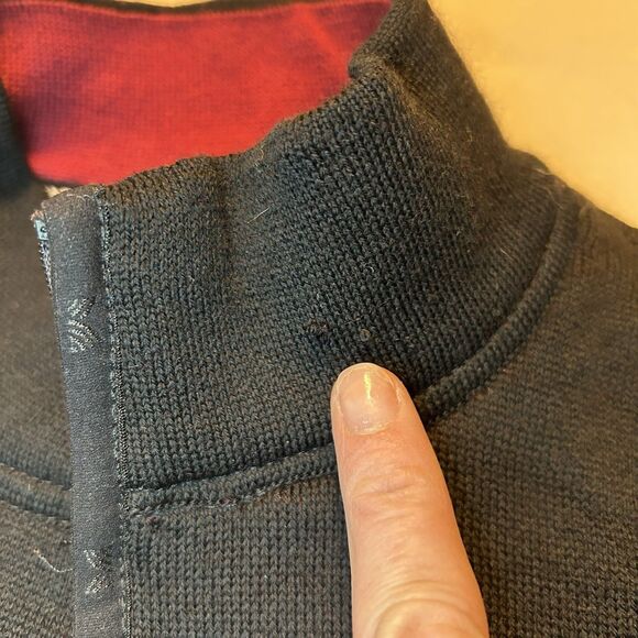 Dale of Norway Women's Black Cream Snowflake Nordic Full Zip Wool Sweater Size L - Picture 13 of 16